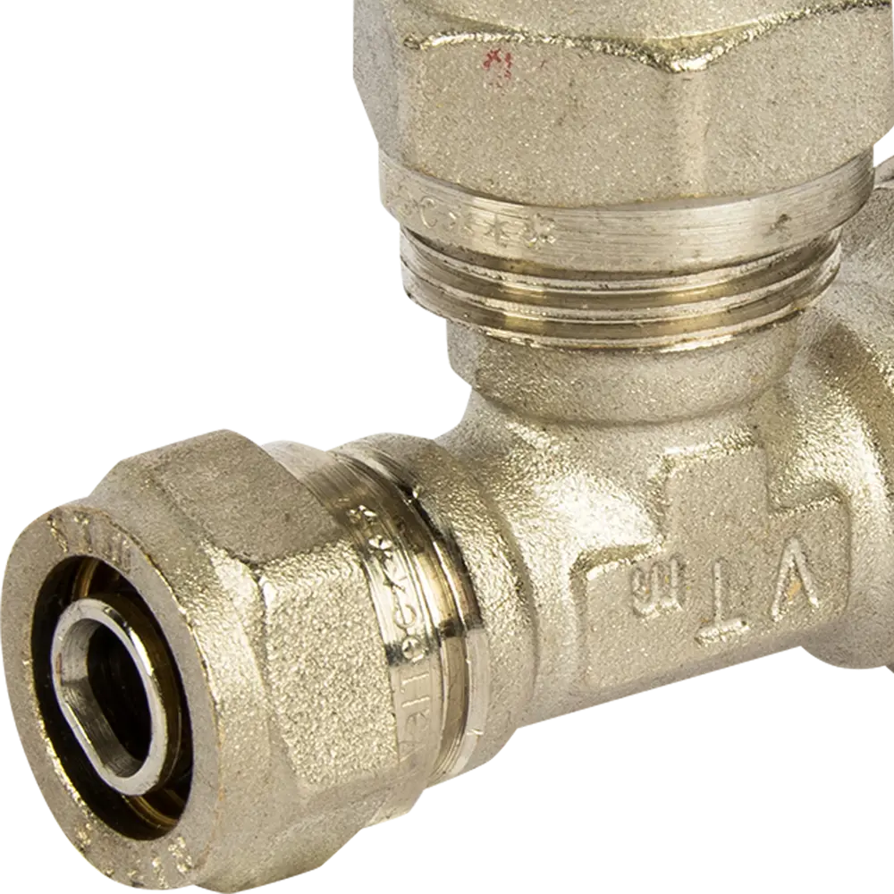 Тройник переходной Valtec 26x20x16 мм никелированная латунь VTM.331 STLM-2156264 - Вид №1