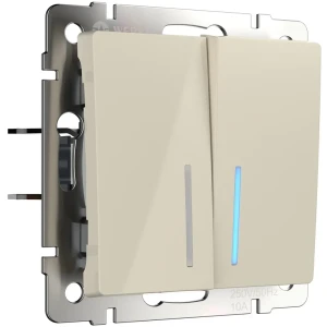 WERKEL Проходной выключатель с подсветкой для управления светом из нескольких точек 85539931