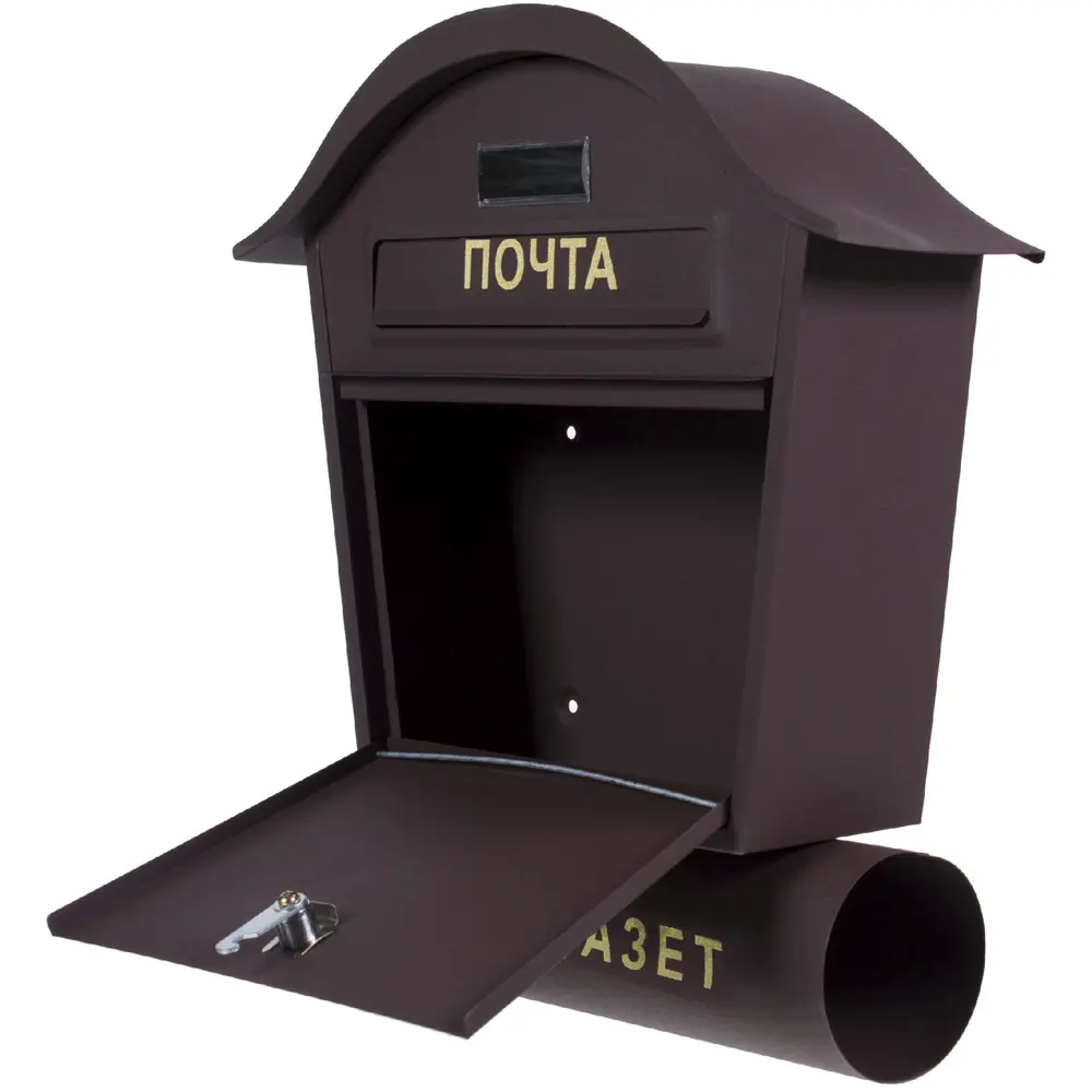 Ящик почтовый Standers YX-M001-BR, стальной, цвет коричневый STLM-2200686 - Вид №1