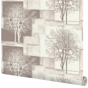 Обои флизелиновые Аспект Ру Каскад бежевые 1.06 м 70369-12