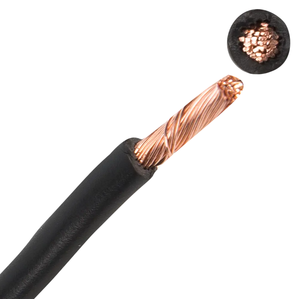 Провод Electraline ПУГВ 1x6 мм на отрез ГОСТ цвет черный STLM-2103591 - Вид №1