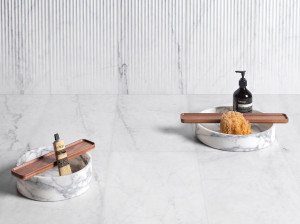 Мраморный поднос для ванной