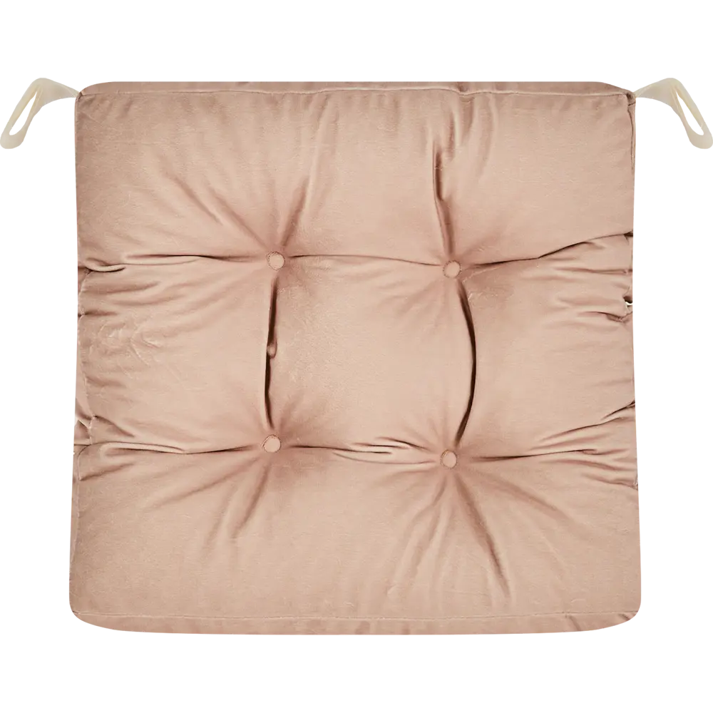 Подушка для стула Jimena 40x40 см цвет капучино SEASONS STLM-2092285