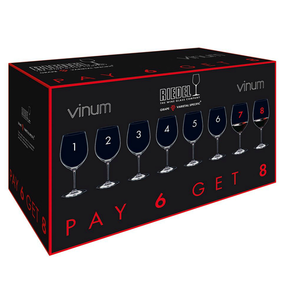 Набор фужеров Vinum Bordeaux, 610 мл, 8 шт., бессвинцовый хрусталь Riedel 74160 - Вид №5