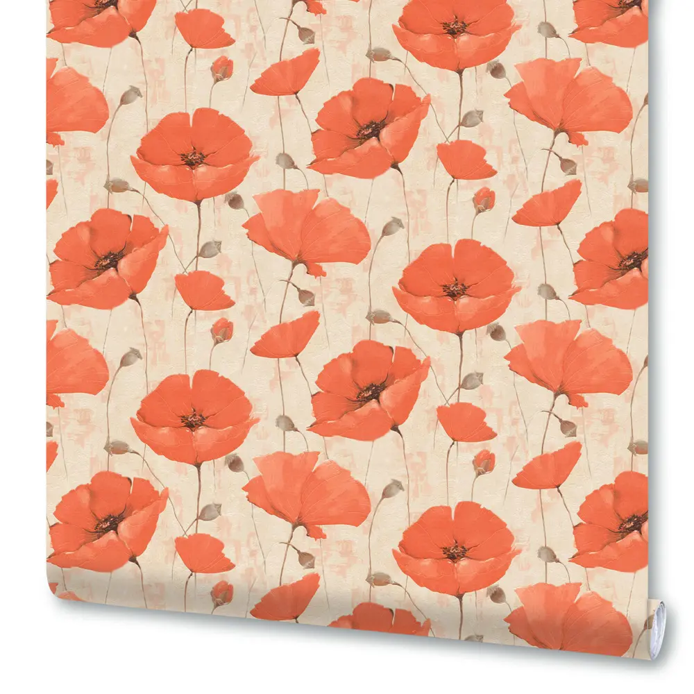 Обои виниловые Маки красные 0.53 м 236- 01 Santreyd STLM-2008624