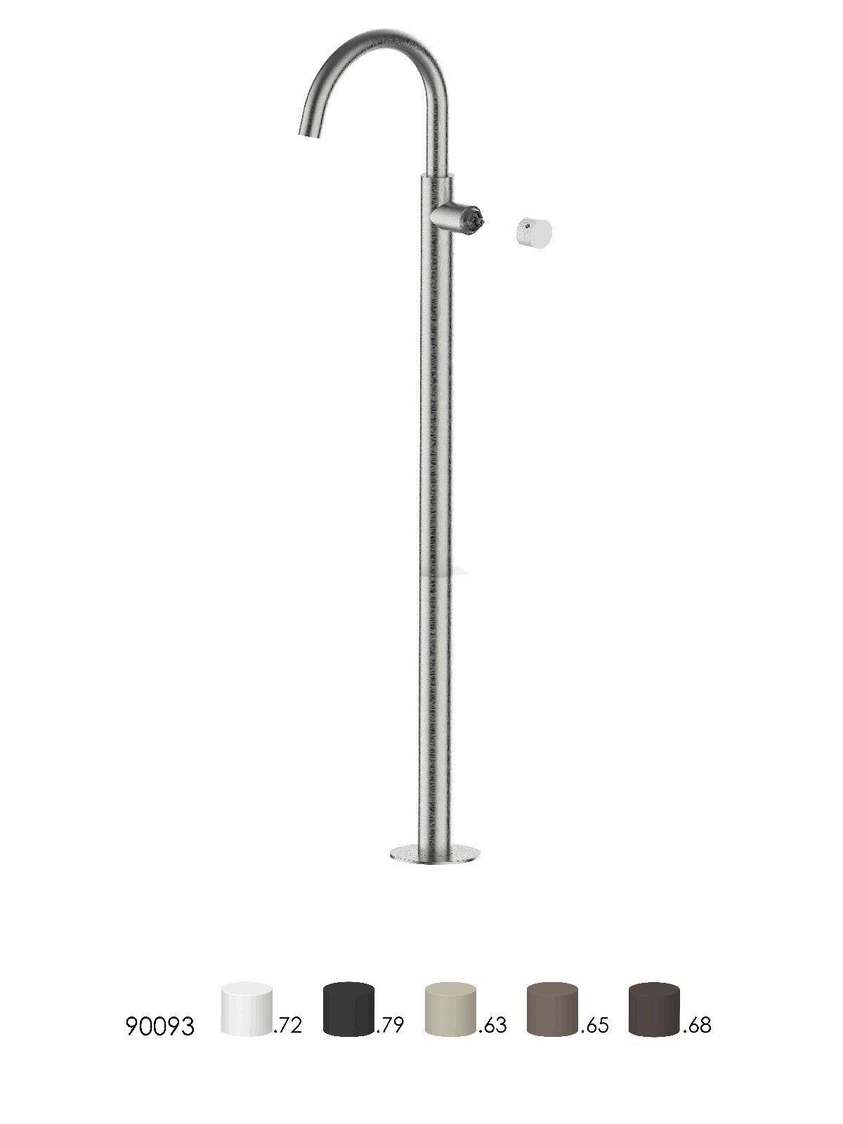 Смеситель для раковины из нержавеющей стали с ограничителем расхода Rubinetterie Frattini Pepe XLS 316 ARCH-00115869 - Вид №1