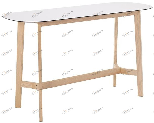 Very Wood Высокий овальный стол из hpl Rond sun-id-1472279