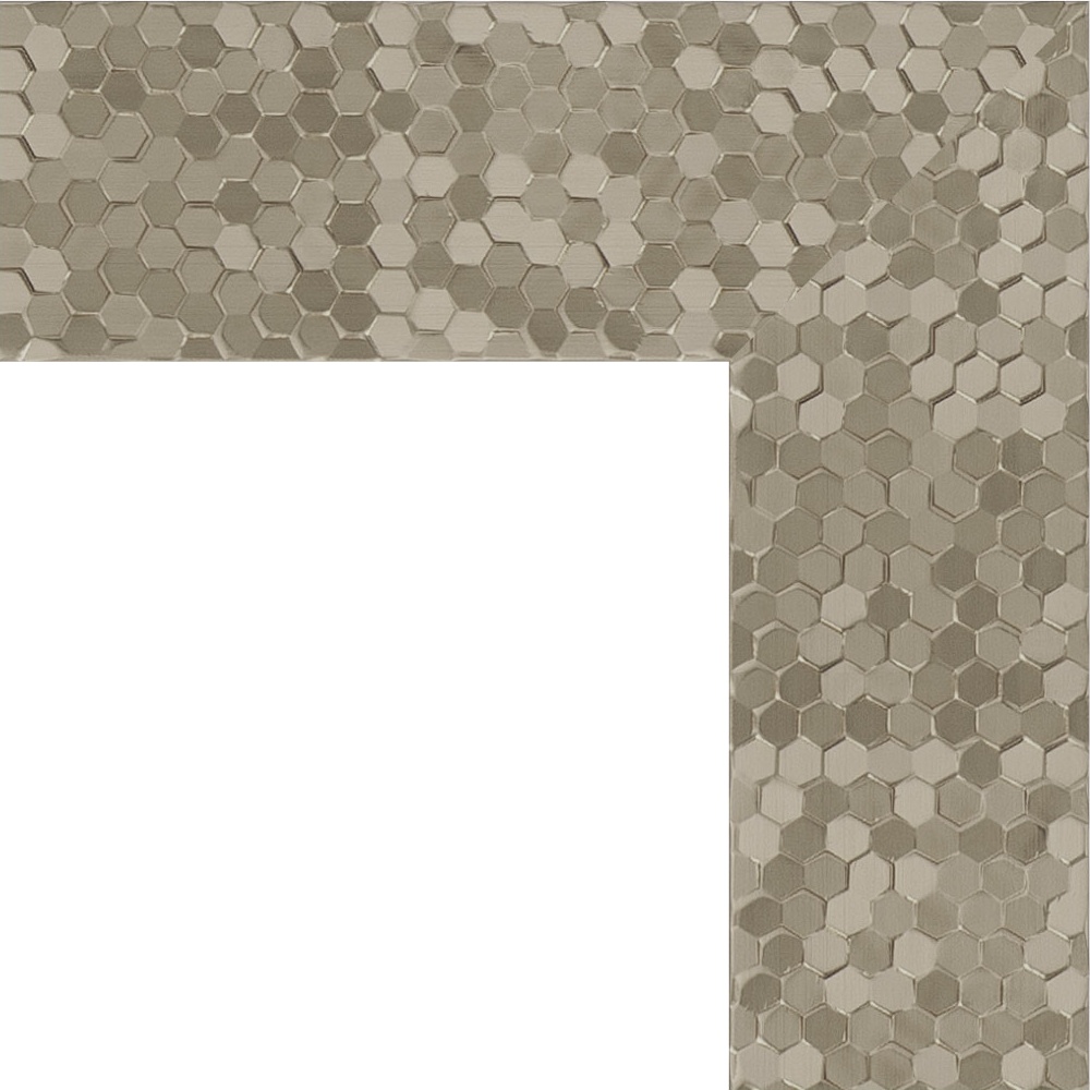 BY 6018 Зеркало напольное в багетной раме - соты титан 70 mm EVOFORM Definite floor - Вид №5