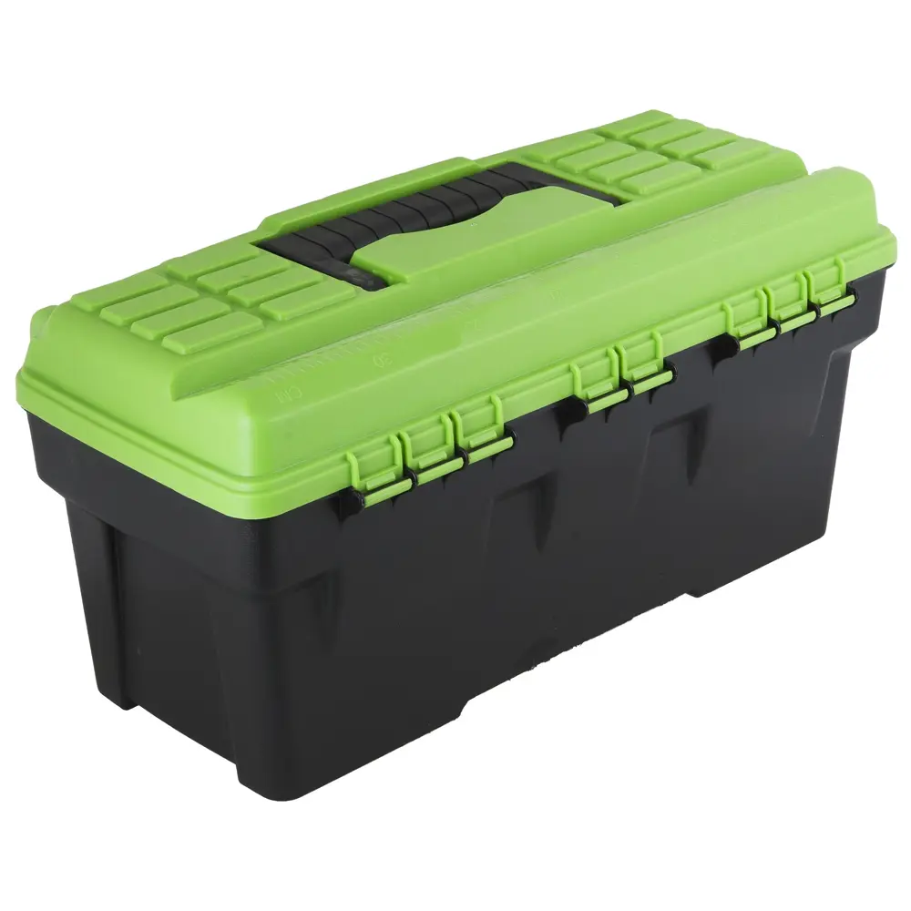 Ящик для инструмента пластик 410х190х180 мм, цвет зелёный Santreyd STLM-2141071 - Вид №1