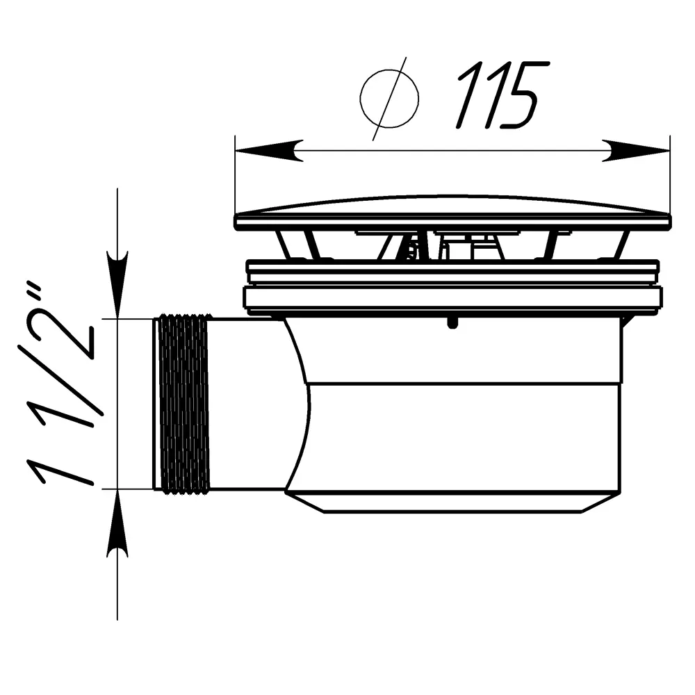 Сифон Equation для душевого поддона с гидрозатвором 89209831 STLM-0809654 - Вид №7