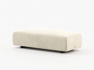 Мягкая скамейка из ткани
