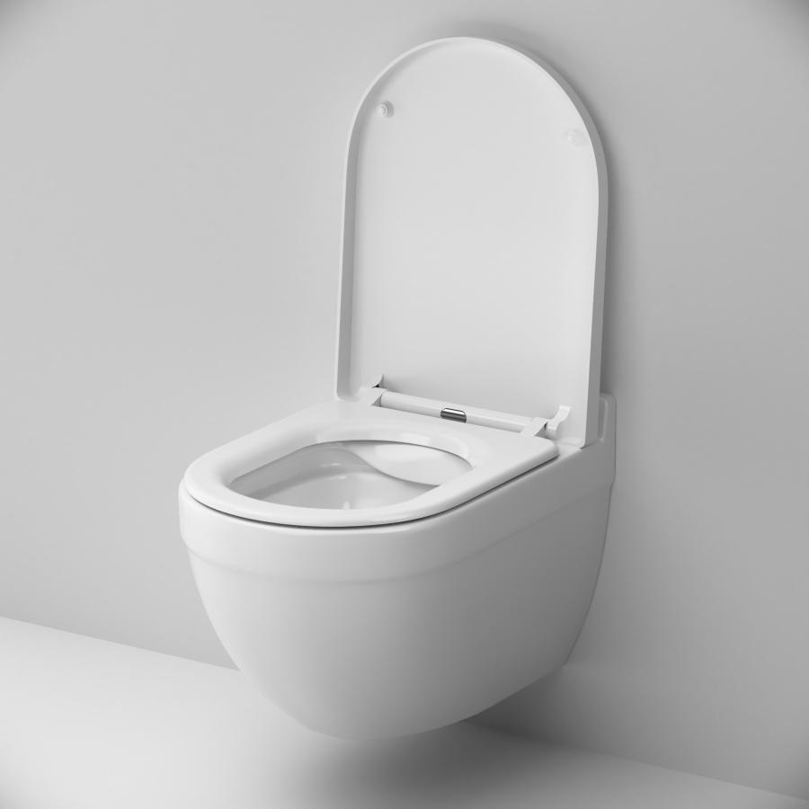 461700SC подвесной унитаз без ободка с сиденьем микролифт Damixa Palace Grand  - Вид №2