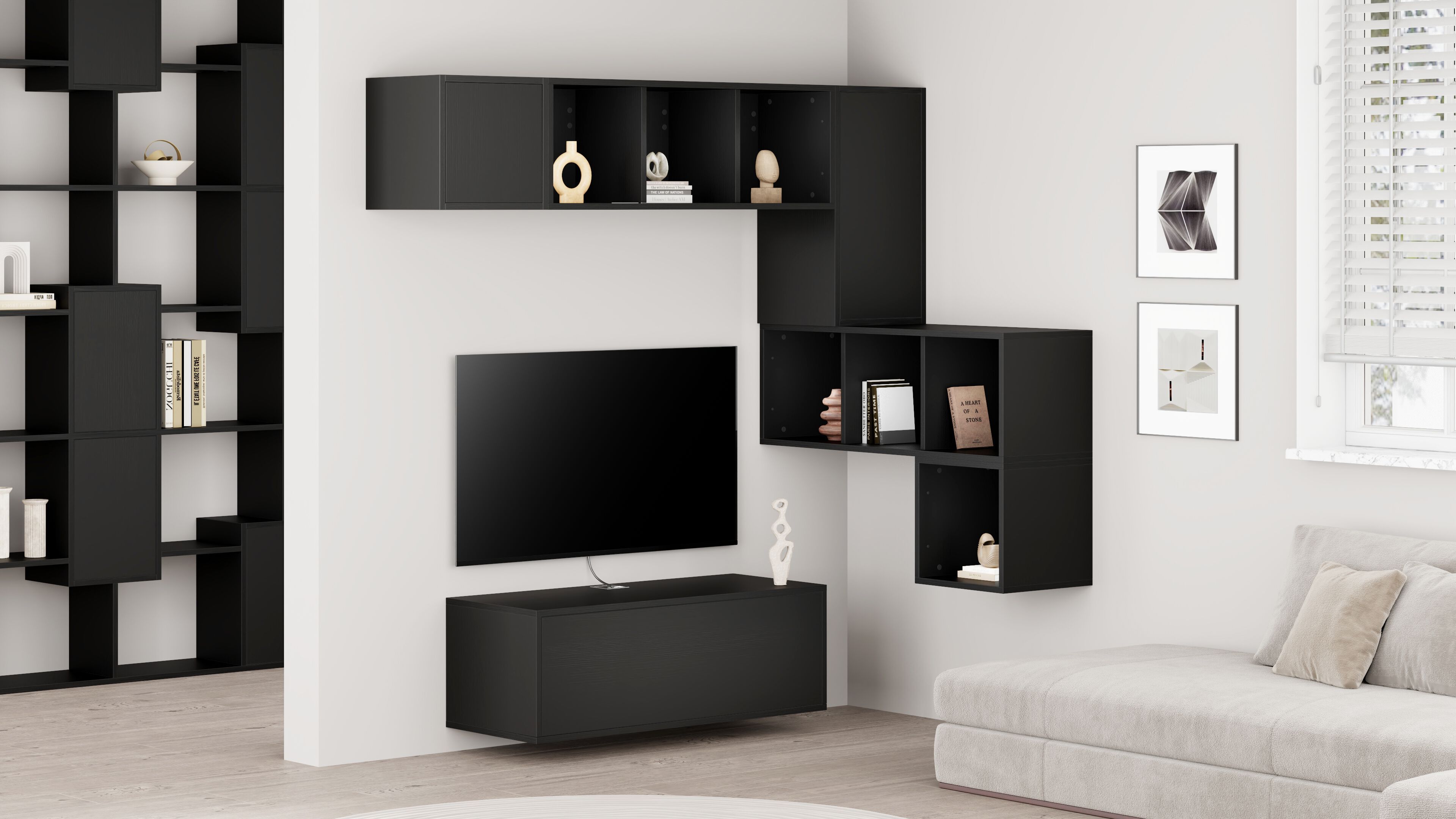 Угловая стена, установленная в меламинированной стене Mobili Fiver IACOPO ARCH-00078791 - Вид №9