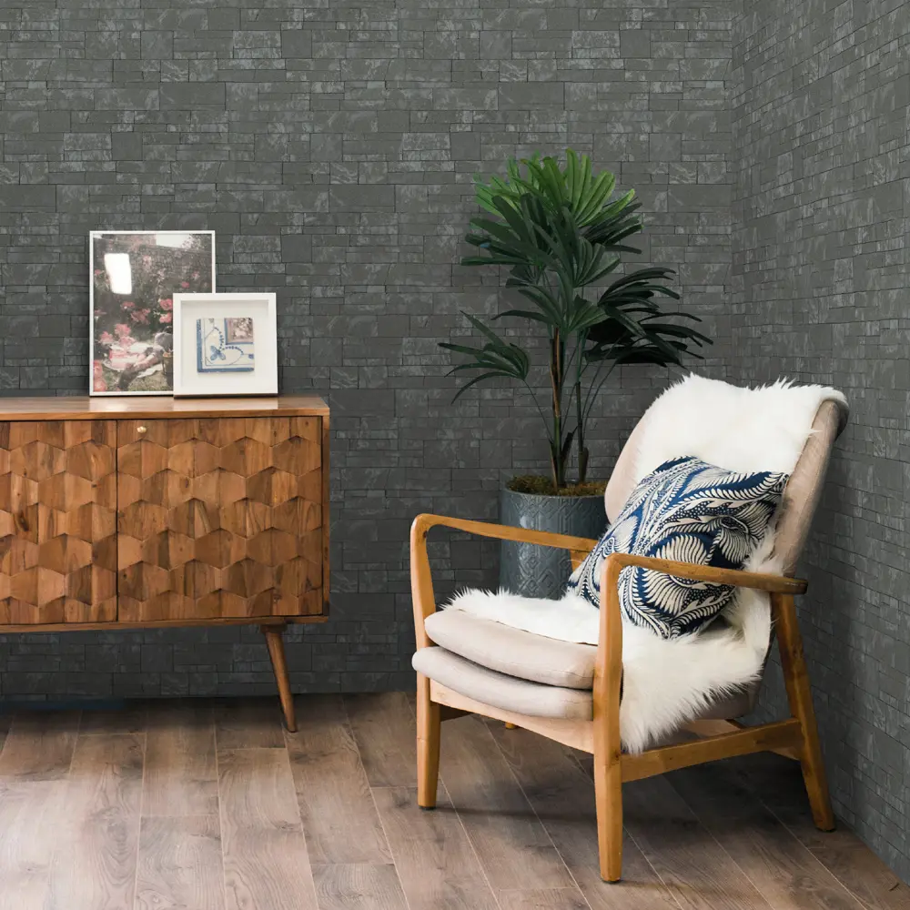 Обои флизелиновые Marburg Project черные 1.06 м 97728 STLM-2046769 - Вид №3