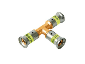 Латунный тройник для газа