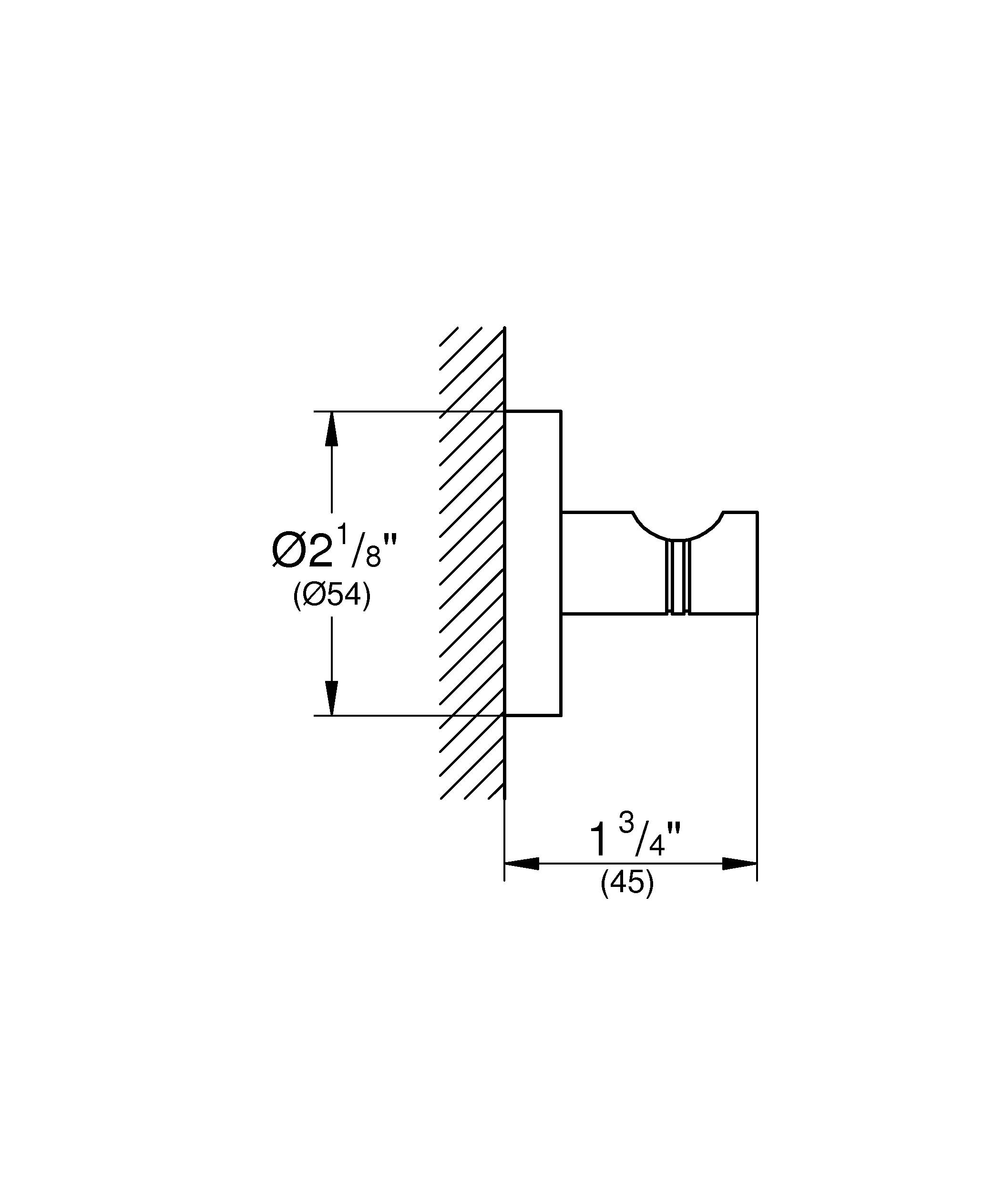 Крючок для халата GROHE Essentials, никель глянец (40364BE1) - Вид №1