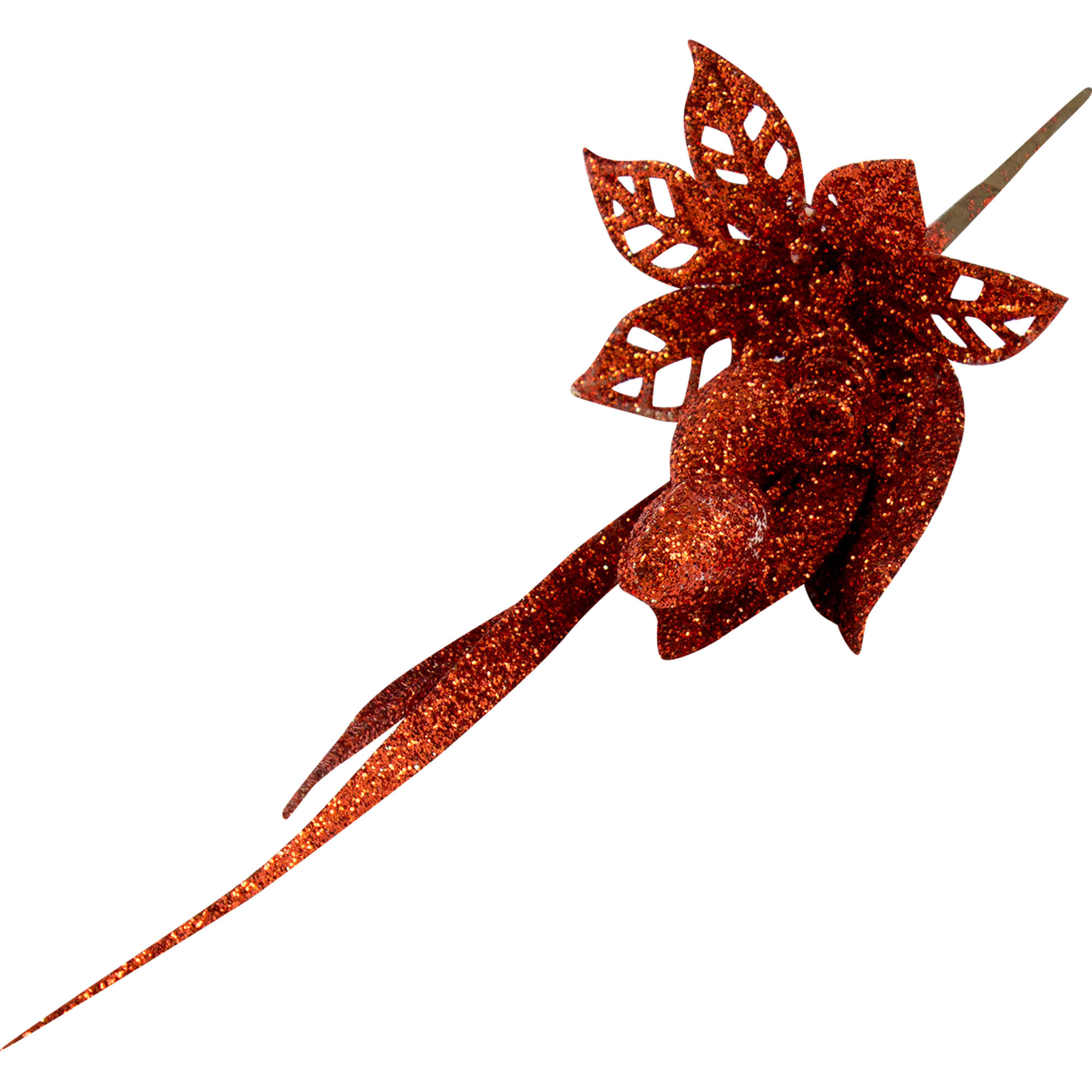 82183489 Украшение «Ветка» 22 см цвет красный Santreyd  - Вид №1