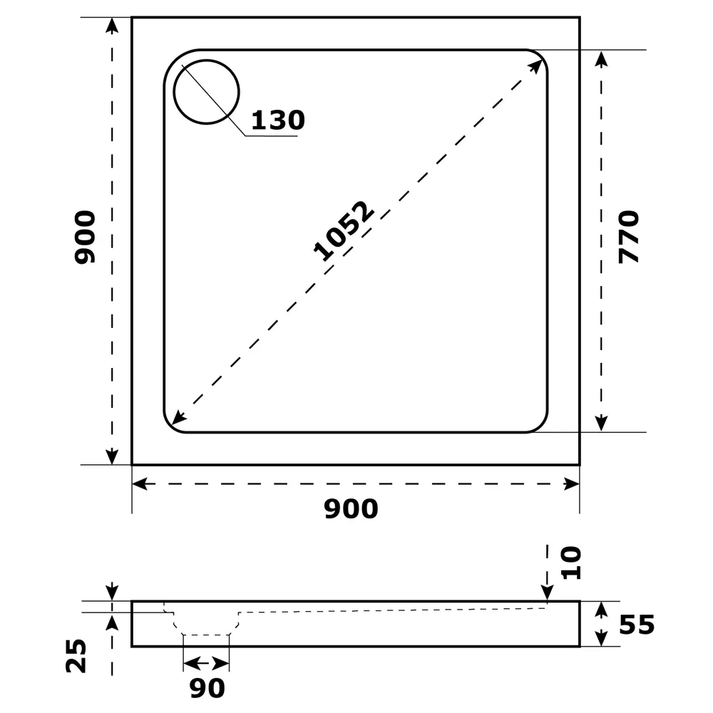 Душевой поддон SENSEA Slim — компактное решение для современных ванных 82677811 STLM-0033829 - Вид №3