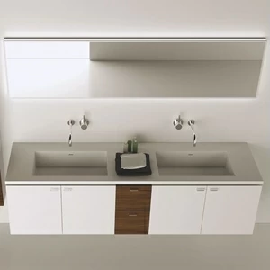 Moma Design Зеркало настенное с подсветкой 2000х500 Mirr Led Up с белой рамой