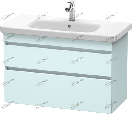 DS648200909 Тумбочка подвесная DuraStyle #DS6482 930 x 448 мм Светло-голубой матовый декор Duravit
