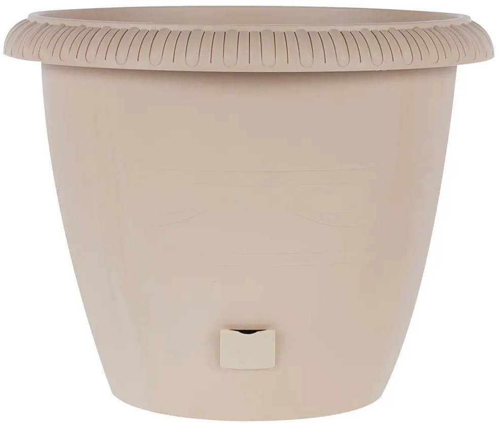 ТЕК.А.ТЕК Горшок золотистый для крупных растений с дренажом 11953384