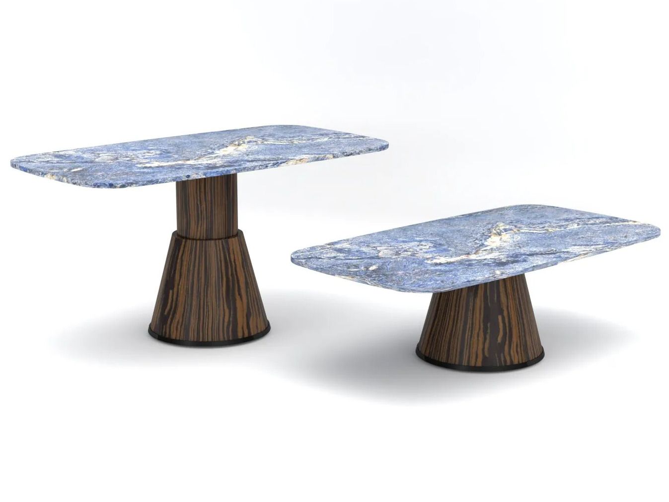 Прямоугольный мраморный стол с регулируемой высотой Pistore Marmi Smart Tables ARCH-00073835