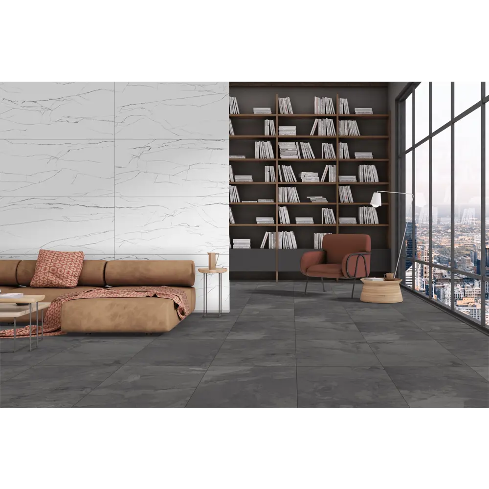 Керамогранит RC 5067 60x60x0.8 см 1.44 м² карвинг матовый цвет графит Santreyd RC506 STLM-2137021 - Вид №5