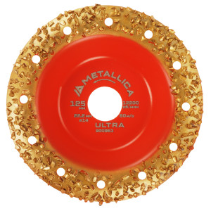 Чашка твердосплавная шлифовальная METALLICA Ultra 125х22,2 мм, #14, закругленная, по дереву. В кор. 9164946