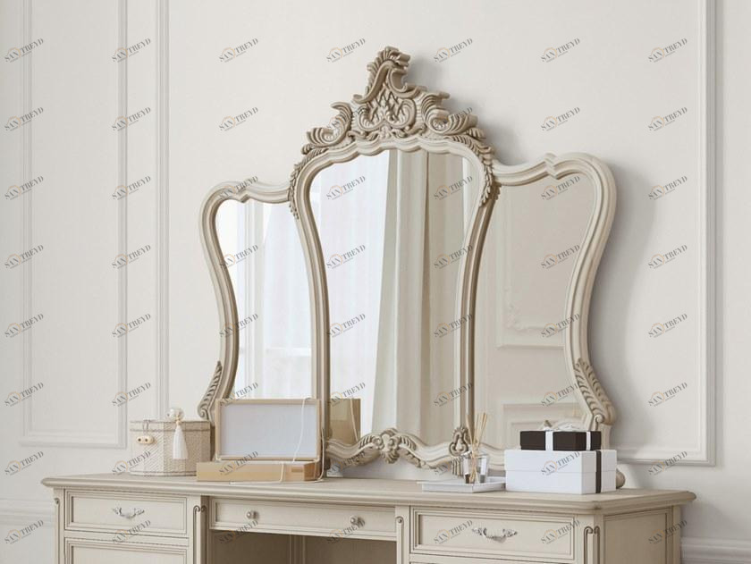 SCAPPINI & C Зеркало из листового серебра с настенной рамой Timeless 2047