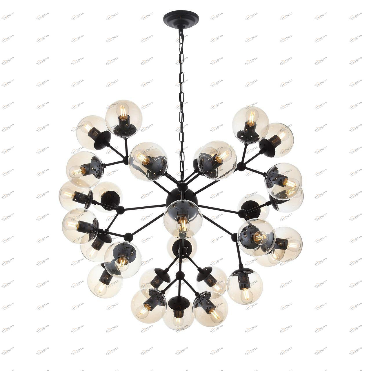 Подвесная люстра ST Luce Stampo SL549.413.30 серая ST LUCE ДИЗАЙНЕРСКИЕ, STAMPO, ШАР 220825 Серый 