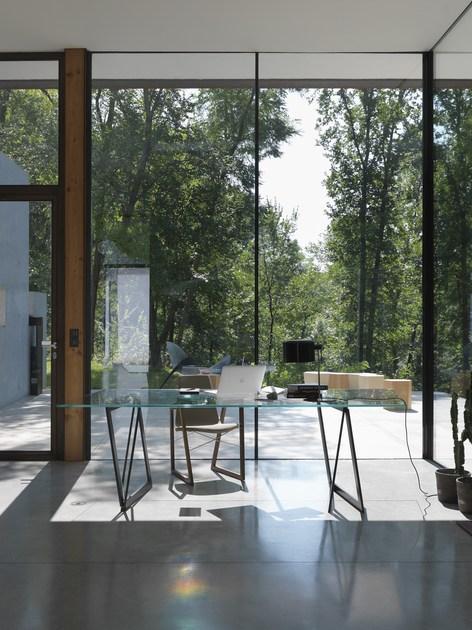 Casamania & Horm Прямоугольный стол из металла и стекла Quadror™ sun-id-1499047 - Вид №4