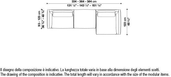 B&B Italia Модульный угловой диван из ткани Richard sun-id-1472345 - Вид №106