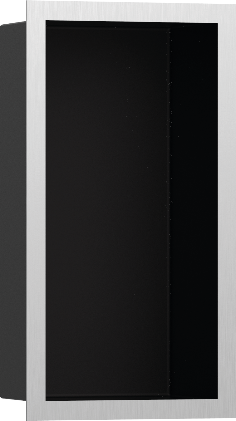 56095800 XtraStoris Individual Стеновая ниша Matt Black с дизайнерской рамкой 300/150/100 Hansgrohe 