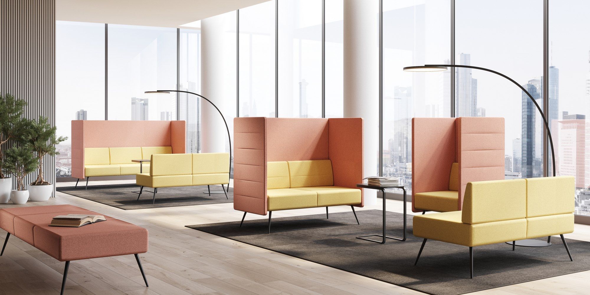 2-местный тканевый диван с высокой спинкой CUF Milano Diva ARCH-00077942 - Вид №1