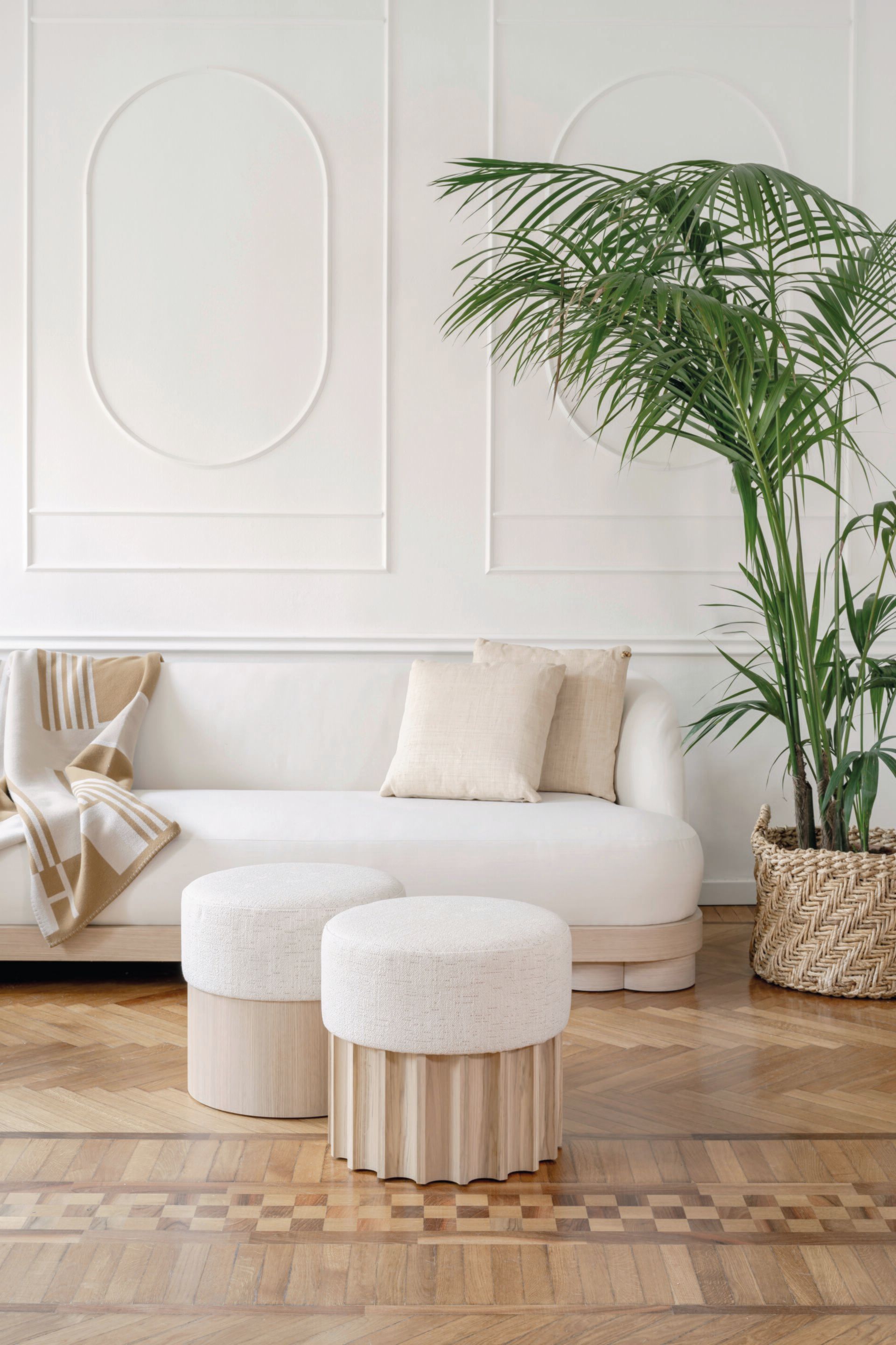 Круглый пуф из ткани DOM EDIZIONI коллекция Ривьера ARCH-00097629 - Вид №1