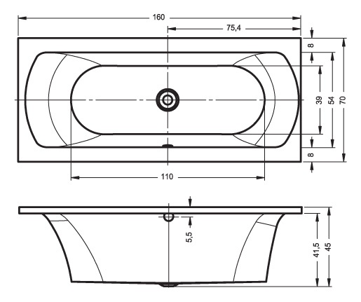 BB4200500000000_hit1 Ванна Riho Lima Santreyd - Вид №6