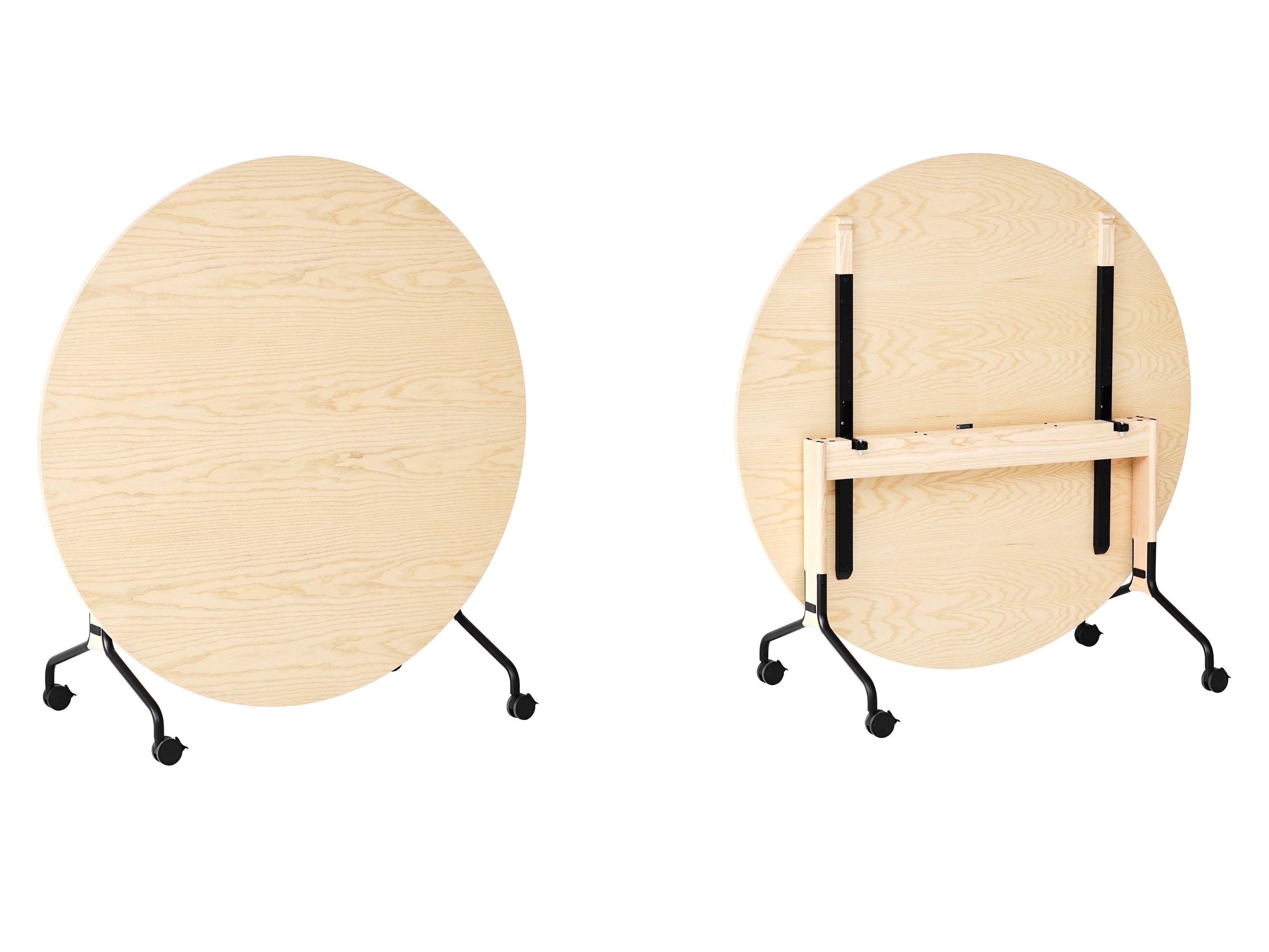 Круглый стол с откидным верхом из шпона Karl Andersson ROLLO ARCH-00070405 - Вид №2