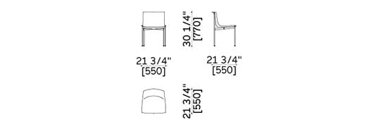 Стул без подлокотников Lema тень ARCH-00150168 - Вид №1