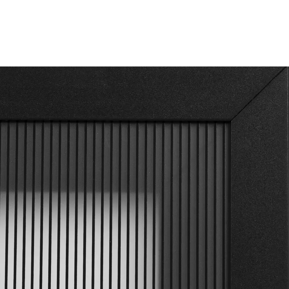 Витрина для шкафа Delinia «Лайн» 80x35 см, алюминий/стекло, цвет чёрный ЛайнБлэк STLM-2017927 - Вид №2