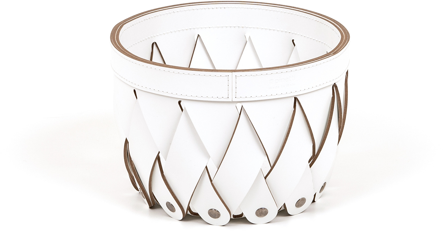 Пустой карман Canaria - Ø31xH17 см / регенерированная кожа_camel