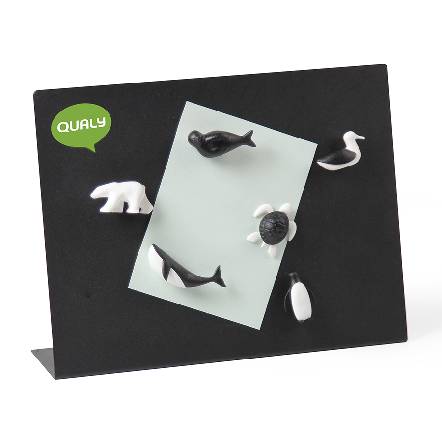 QL10311-BK-WH Набор из 6 магнитов для холодильника save the ocean Qualy  - Вид №3