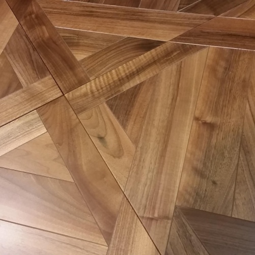 Модульный паркет Da Vinci Инженерный модульный паркет из ореха Кьяра Орех Европейский (Грецкий) Натур (Гладкая) 626х626 мм 2600600083 - Вид №4