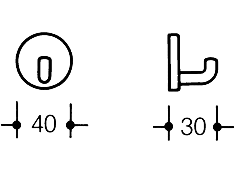 801.90D010 Одиночный крючок Active+ HEWI System 111 | Polyamid  - Вид №2