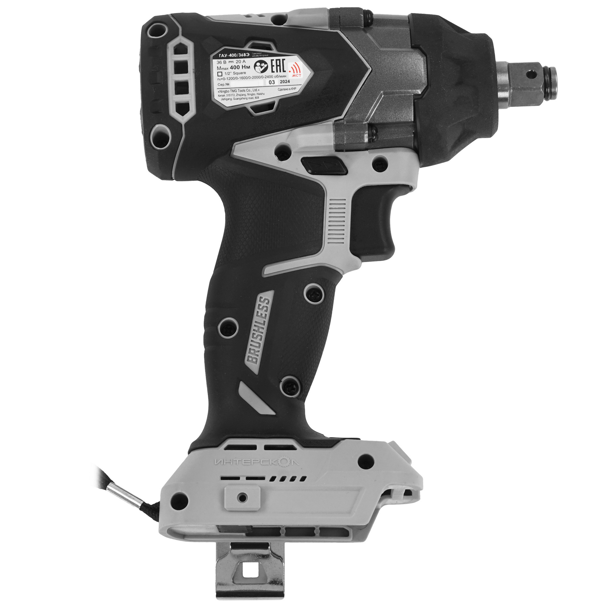 Гайковерт Интерскол ГАУ-400/36ВЭ   , Без ЗУ, Без АКБ 9150363 STDN-0149992 - Вид №1