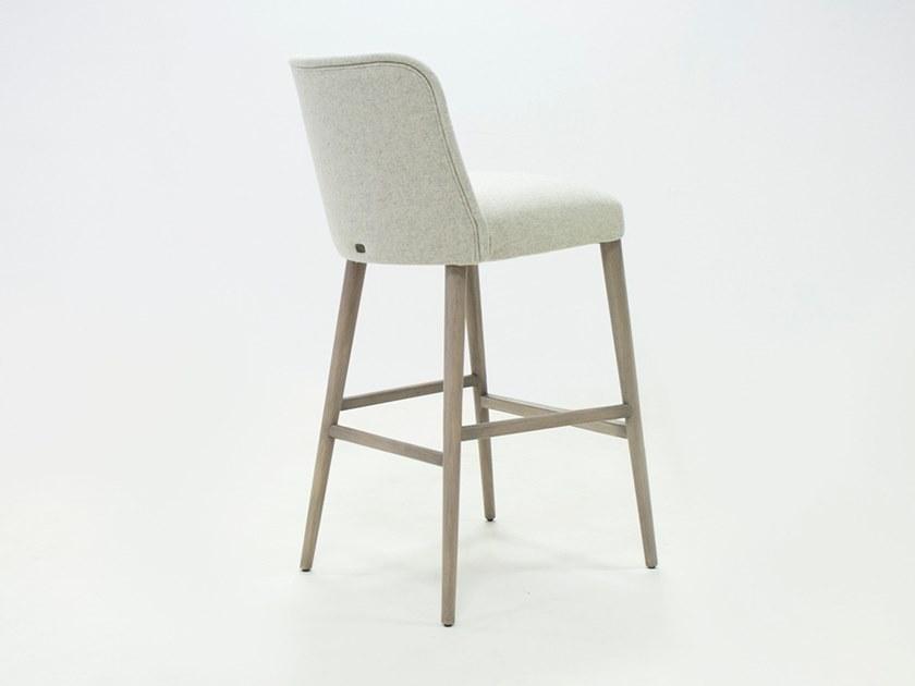 CREARTE COLLECTIONS Высокий табурет из ткани со спинкой и подставкой для ног  85  - Вид №2