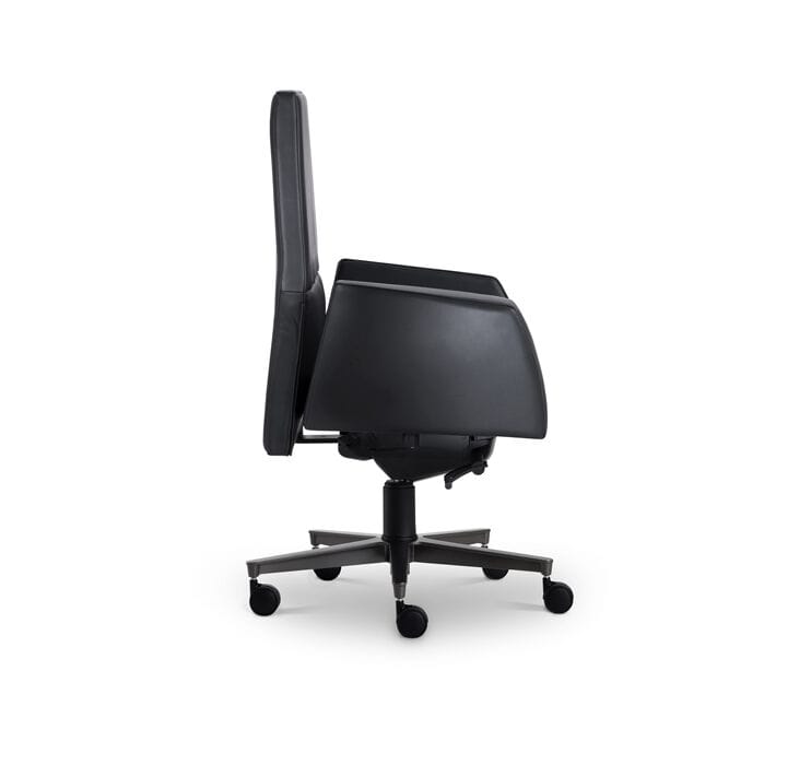 Кожаное вращающееся офисное кресло с колесами i 4 Mariani Kefa ARCH-00019747 - Вид №1