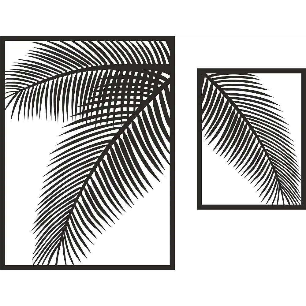 Набор панно "Листья пальмы" дерево 65x50 см Симфония STLM-2156022