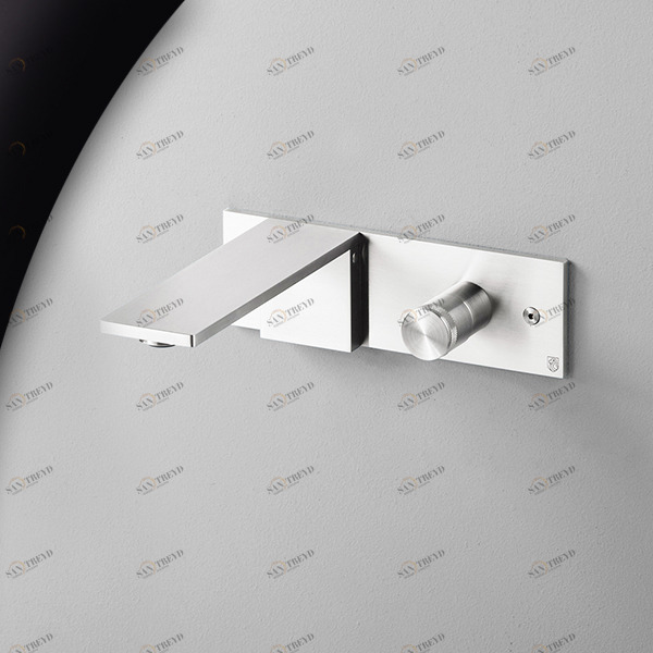 Смеситель для раковины AICO AIC18L серебристый глянцевый Radomonte