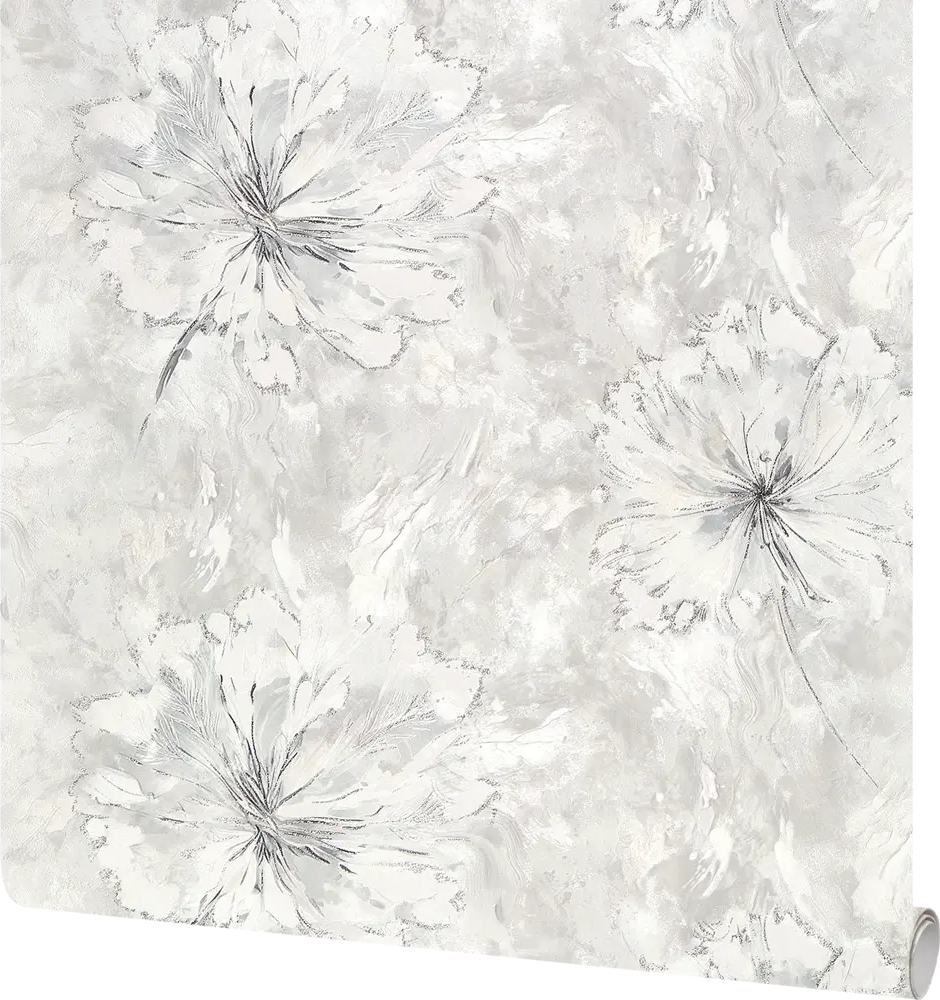 Флизелиновые обои ATELIERO Sonya серые - элегантная текстура для современного интерьера 89369828