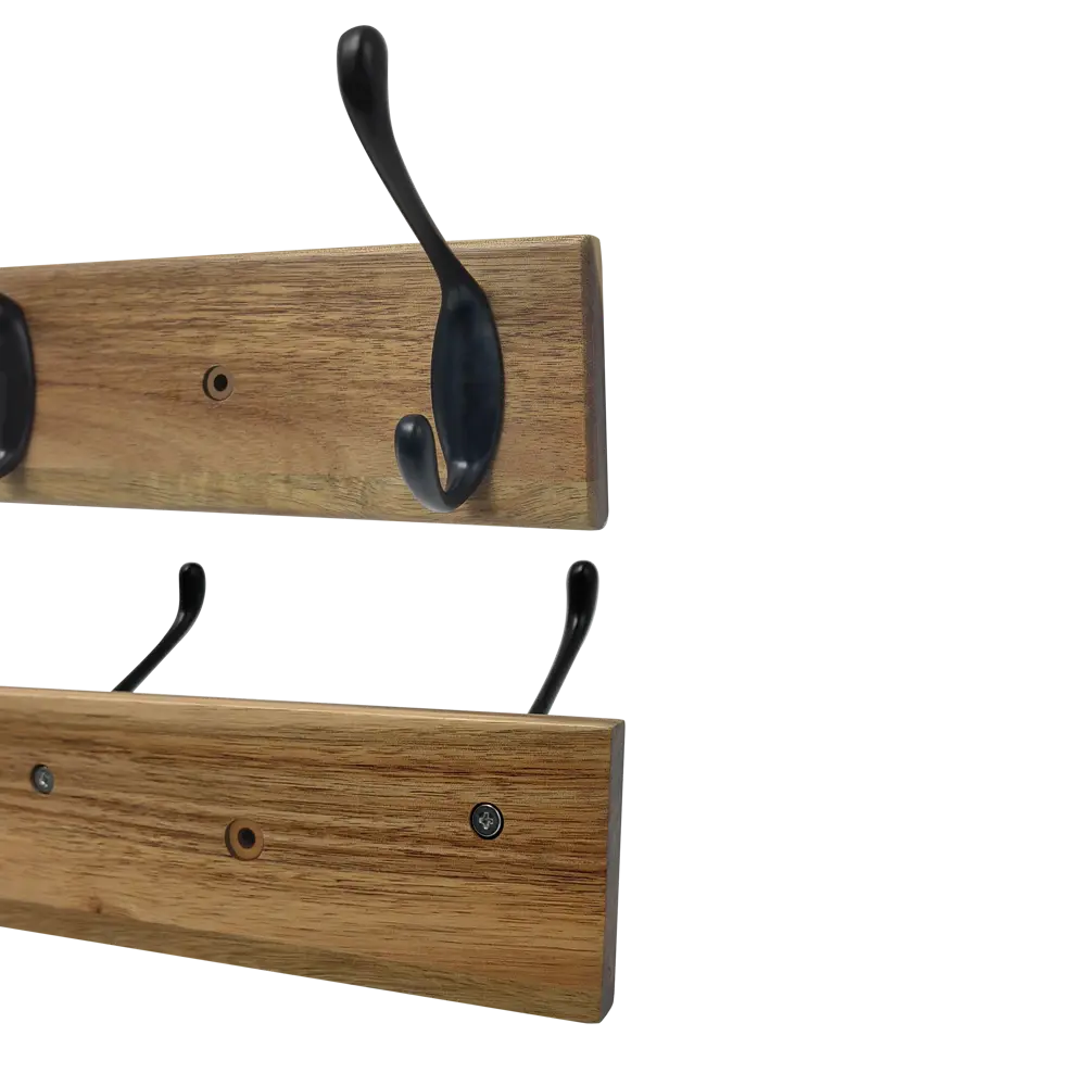 Вешалка настенная KONSENSA 5 крючков Tiago 62x9.5x7.4 см цвет черный STLM-2200557 - Вид №2